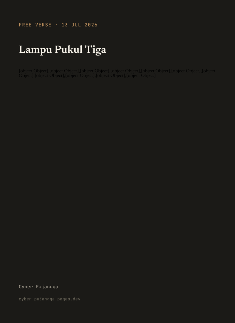 Lampu Pukul Tiga — versi paparan mudah alih